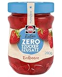 Schwartau Extra Zero Erdbeere, Fruchtaufstrich ohne Zuckerzusatz, 15 kcal pro 25g, 280g