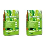 ICL Landscaper Quick Seed Pro 20 kg zur Wasserspeicherung Funktioniert auch bei Trockenheit und Hitze Enthält Algenkalk und Rasenaktivator
