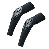 DSOUWEH 2 Stück Motorrad Ellenbogenschoner – schützend und einfach zu tragen für alle Sportarten. Sportschutz Ellenbogenschoner Motocross, Schwarz, XXL