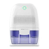 MONHOUSE Luftentfeuchter 600ml Tragbarer, Kompakter Und Leiser Feuchtigkeitsabsorber - Mini-Luftentfeuchter Fur Haus, Schlafzimmer, Feuchtigkeit, Auto - Elektrischer Schimmelentferner - Weib/Lila