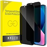 JETech Sichtschutz Full Screen für iPhone 13/13 Pro 6,1 Zoll, Panzer schutz Anti-Spy Glas Schutzfolie, Kante zu Kante Displayschutz Hat Keinen Einfluss auf die Hülle, 2 Stück