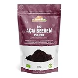 Acai Pulver Bio 100g - Gefriergetrocknet - Pure Organic Acai...