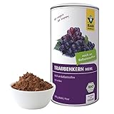 Raab Vitalfood® Bio Traubenkern Mehl Pulver (300 g) - reich an Ballaststoffen (60% Ballaststoffgehalt), vegan, glutenfrei, Premium Bio-Qualität