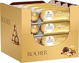Ferrero Rocher – Knusprig-cremige Nuss-Pralinen-Spezialität – Pralinen zu Ostern – Ostergeschenk für Frauen & Männer –16 Packungen à 4 Einzelpralinen