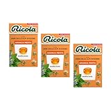 Ricola® | Orangen-Minz-Bonbons | Zuckerfreie Kräuterbonbons - 3 x 50 Gr