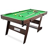 HLC Billardtisch klappbar mit kompletten Zubehör DREI Farben, für Ihre Familie und ihre Kinder. 183 * 91.5 * 79 cm grün