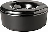 APS 83489 Windaschenbecher 'CASUAL', Ø 11,5 cm, Höhe 5 cm, Melamin, schwarz