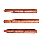 Mipcase 3 Stück pack Akupressurstifte Rot Glatt Poliert Multifunktionaler Massagestab für Gesicht Nacken Rücken und Fußmassage Tragbar für Zuhause und Reisen