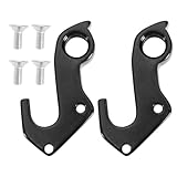YINETTECH 2 x Fahrrad Heckhaken Schaltwerk Hinterrad Mechanischer Schalthaken Aluminiumlegierung mit 2 Schrauben Kompatibel mit Focus Schwarz