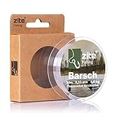 Zite Fishing Fluorocarbon Vorfach-Schnur Barsch Angeln - Monofile Angelschnur Beschichtet 0,23mm - 30m Angelschnur zum Spinnfischen