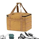 Campingtasche – Aufbewahrungsbox für Camping | Ergonomischer Behälter, Organizer, 20 l, für Kajak, Wandern, Umzug, Boot, Schlafsaal