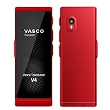 Vasco Translator V4 Sprachübersetzer | Übersetzungsgerät | Übersetzt lebenslang gratis | 108 Sprachen | Spracheingabe und Sprachausgabe | Foto Übersetzer | Farbe: Ruby Red