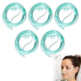 Sauerstoffbrille Nasenbrille, 3m Nasenbrille für Sauerstoffgerät, 5 Stück Nasenbrille Sauerstoffschlauch, Nasenbrille Sauerstoffbrille für Sauerstoffgerät Atemtherapie- und Inhalationsgeräte