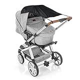 reer ShineSafe Sonnensegel für den Kinderwagen, Sonnenschutz für viele Modelle, schwarz