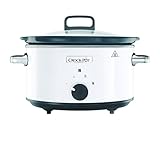 Crockpot Schongarer | Entnehmbare, leicht zu reinigende Keramikschale | 3,5 Liter (3–4 Personen | Weiß [CSC030X]