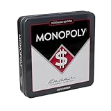 Monopoly Nostalgie Edition 1930er Retro Brettspiel in hochwertiger Vintage Sammlerdose mit Zinnfiguren Holzhäusern Hotels & großem Spielbrett – Original Klassiker für Familie & Sammler