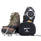 Alpin Loacker Chain Pro 18 Grödel für Schneeschuhe, Leichte Steigeisen für Bergschuhe, Perfekter Antirutsch, Eiskrallen für Wanderschuhe, Grödel L