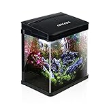 Nobleza - Nano-Fischtank-Aquarium mit LED-Leuchten &...