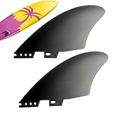 2-teiliges Paddelboard-Flossen-Set, 2-teiliges Surfbrett-Flossen-Set, PVC-Paddelboard-Surfflosse, Wasserschuppenflosse – Ersatzflosse c