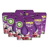 Air Wick Wohlfühl-Duftkerze im Glas – Duft: Frosted Berry Wonder – Je bis zu 20 Stunden Brenndauer – Enthält natürliche ätherische Öle – 6 x 105 g Duftkerzenset