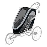 Cybex Sitzpaket für Multisport-Anhänger ZENO, Von ca. 6 Monaten - ca. 4 Jahre, Max. 111 cm und 22 kg, Sitzeinheit für Multisportwagen, All Black