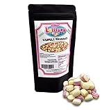 Bonbon Vanille Rhabarber - 250g Fruchtbonbons mit Vanillegeschmack von Stalls Lollipop