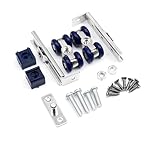 UZAMIRLEX Rollen für Duschtüren, Schiebetürrollen, 2 Stück, schwarz und antik (A)