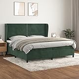 Generisch Generic Boxspringbetten ，Spannbettlaken Bettlaken，Palettenbett - Geeignet für Zuhause, Hotels und Wohnungen, (Dark Green, 200 x 200 cm, Plain with Nails)