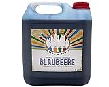 Rainbow Slush Sirup AZO FREI | Geschmack Blaubeere | Konzentrat für Slushy Maker Eis Slushmaschinen Eismaschinen Getränke 1:5