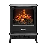 Dimplex Elektrokamin Evandale - Elektrokamin mit Heizung und Kaminfeuer - 1000W / 2000W - Wasserdampf Kamin - LED Optimyst 3D Flammeneffekt - Inklusive Fernbedienung - Black