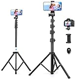 Victiv Handy Stativ Ständer, 172cm Smartphone Stative, Tripod für iPhone, Handystativhalter mit Fernauslöser, Selfie Stick Handystativ for Samsung Huawei Xiaomi Canon Webcam Kamera