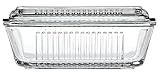 Pasabahce 97711 Butterdose, Frischhaltedose Gusto, 17 x 10,2 cm, 2-teilig aus Glas