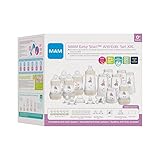 MAM Easy Start Anti-Colic Babyflaschen Set XXL, mitwachsende Baby Erstausstattung mit Schnuller, Flaschen, Sauger und mehr, Baby Geschenk Set, ab Geburt, Elefant