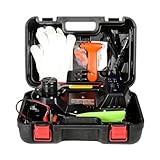 TKSE 4 in 1 Wagenheber Kit, 12V 5T Elektrischer Wagenheber für Limousinen SUV, Auto Lift Boden Hydraulischer Wagenheber mit LCD Touchscreen