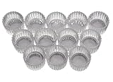 Vohocandle Klare Teelichthalter Glas Set mit 12, Teelichtgläser Vintage für Tischdekoration, Teelichtglas Klein für Hochzeit, Geburtstagsfeier, Windlichter Tischdeko(Klare, 5 cm x 3,5 cm)