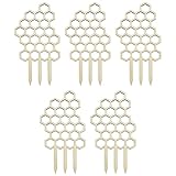 ieron 5 Stück Rankgitter für Zimmerpflanzen, Rankhilfe aus Holz, Pflanzengitter für Topfpflanzen, Kletterpflanzen im Topf, für Gartenblumen, Klettertraining, Stützstangenzubehör
