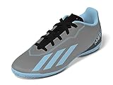 adidas X Crazyfast Messi.4 Unisex-Kinder Indoor Sneaker, Silber Metallic Hellblau Schwarz, 28 EU
