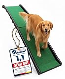 Hansewerk® Hunderampe Autorampe - rutschfest mit Kunstrasen, klappbar Hund Rampe Hundetreppe Hundeautorampe Kofferraumrampe Einstiegshilfe für Kofferraum, bis 90 kg 157x40cm Auto