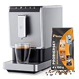 Tchibo Kaffeevollautomat Esperto Caffè für Caffè Crema und Espresso, Silber - INKLUSIVE Kaffeeprobierset GRATIS