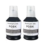SHUOLEI GI-51 GI51 Tinte Kompatibel mit Canon Pixma Tintenpatrone GI-51 GI51 Multipack kompatibel für Pixma G1520 G1560 G2520 G2560 G3520 G3560 G2570 G3570 Series,G4570 G1530 (2-Pack, 2 x schwarz)