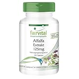 Fairvital | Alfalfa Tabletten - 125mg Alfalfa-Extrakt pro Tablette - Medicago sativa (Luzerne) - VEGAN - 250 Tabletten