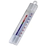 Xavax Analoges Thermometer zum Aufhängen im Kühlschrank, Gefrierschrank, Tiefkühltruhe, Weinkühlschrank, Minibar, min. -35 Grad, max. +40 Grad, weiß