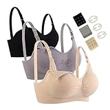 Seitop 3 Pack Schwangerschafts Still BH Nahtloser Still-BH...