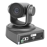 Videokonferenz 1080P Webcam mit Mikrofon, Full HD Webcam 3X Optionale Zoomkamera mit Beliebiger Drehung und 255 Voreingestellten Positionen für Live-Meetings(UK)