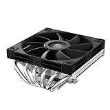 DeepCool AN600 Low Profile CPU Kühler High Performance 6 Kupfer Heatpipes 180w TDP CPU Kühler 67mm hoch mit Slim 120mm PWM FDB Lüfter 1850RPM 60.94CFM Top Down Airflow für LGA 1700/1200/115X/AM5/AM4