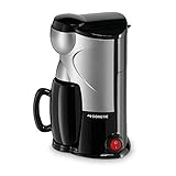 DOMETIC PerfectCoffee MC 01, Reise-Kaffeemaschine, 12 V, 170 W, für Auto, LKW oder Boot, schwarz/silber, Noir Et Acier