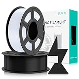 SUNLU PLA Filament Schnell Drucken 1.75mm, 3D Drucker PLA Filament mit Hoher Fließfähigkeit, Entwickelt für schnelles 3D Drucken, Rapid HS-PLA, Maßgenauigkeit +/- 0.02mm, 2KG Schwarz+weiß