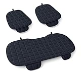 Auto Accessori Lupex Autositzbezug 3 Stück Universal Auto | Sitzschutz 2 vorne und 1 hinten | Protector Comfort Automotive Innenkissen (schwarz)