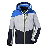 Killtec Jungen Ksw 161 Bys Jckt Skijacke Funktionsjacke mit Kapuze und Schneefang, Blau, 176 EU