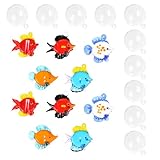 UKCOCO 10 Stück Aquarium Glasfisch Dekor Farbige Glasornamente für Aquarien Mikro Landschaftsdekoration Vielseitig für Aquarium und Heimdeko